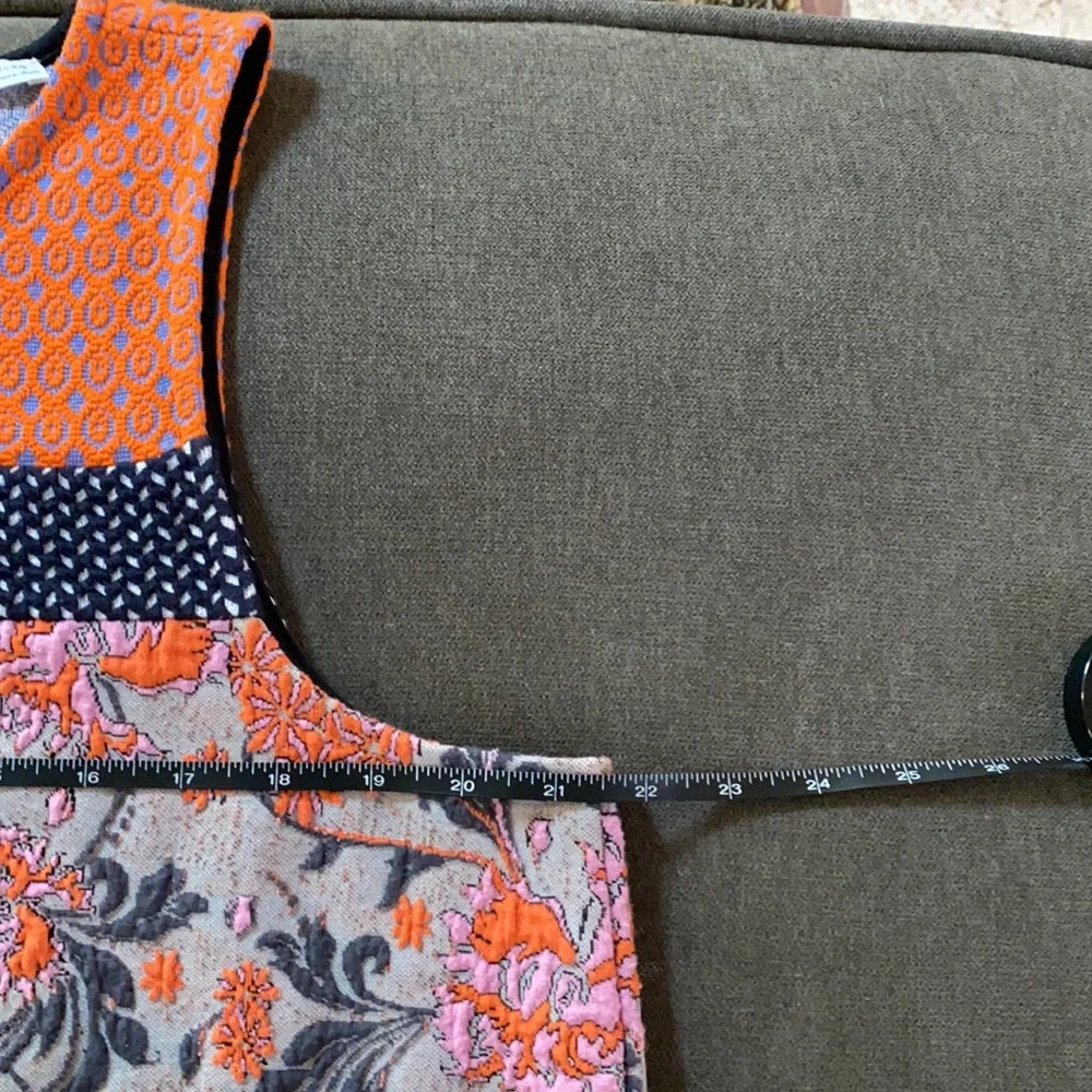 Anthropologie Orange and Blue Floral Tank Top - Picture 11 of 15